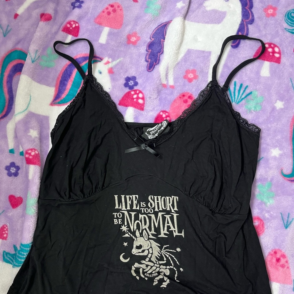 Killstar Black Lace Tank Top